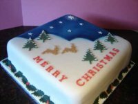 Christmas Reindeer Cake